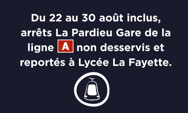Arrêts Pardieu Gare non desservis