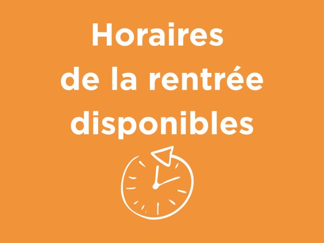 Horaires hiver